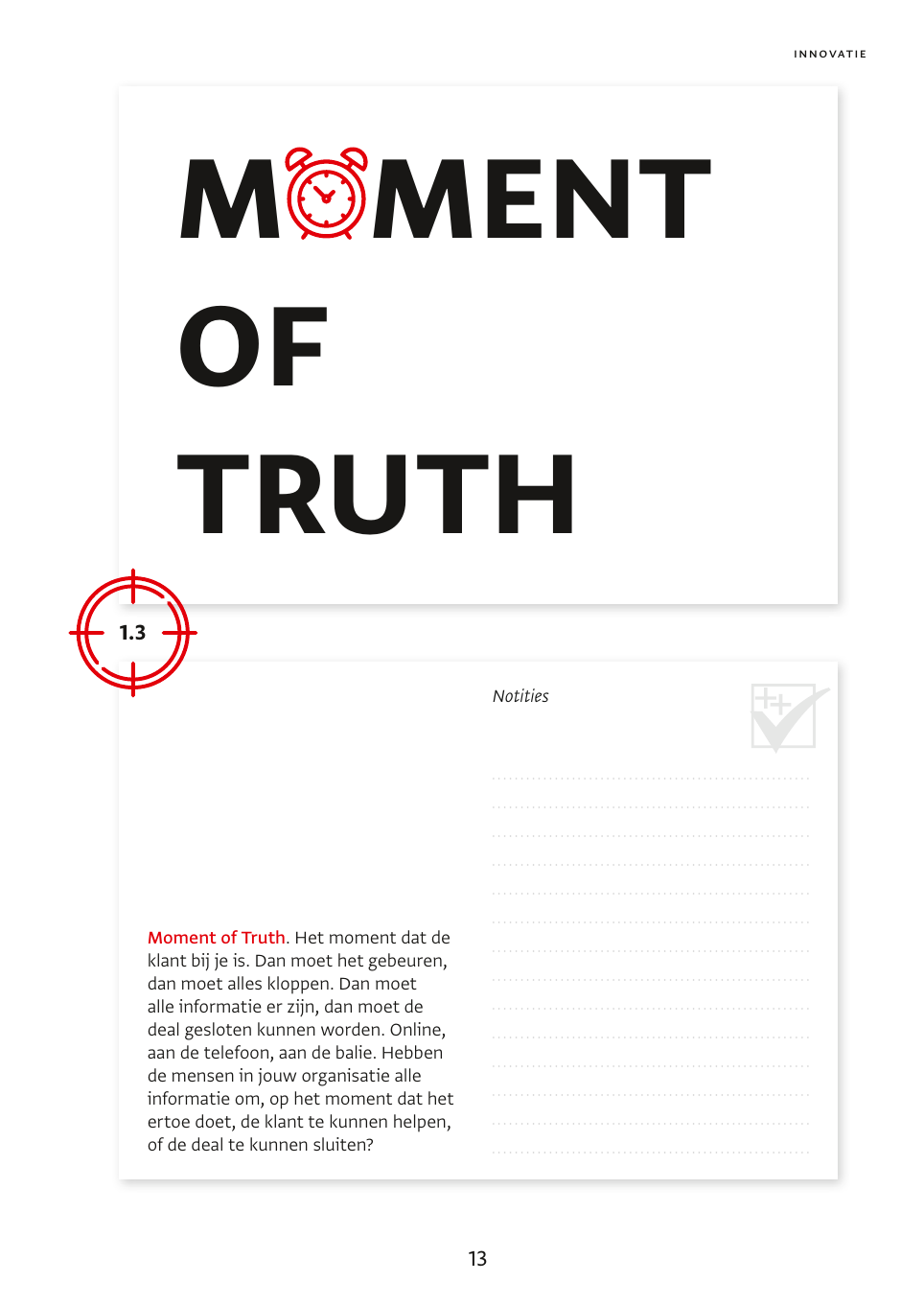 Complete voorbeeldpagina Moment of Truth uit 180 Business Hacks
