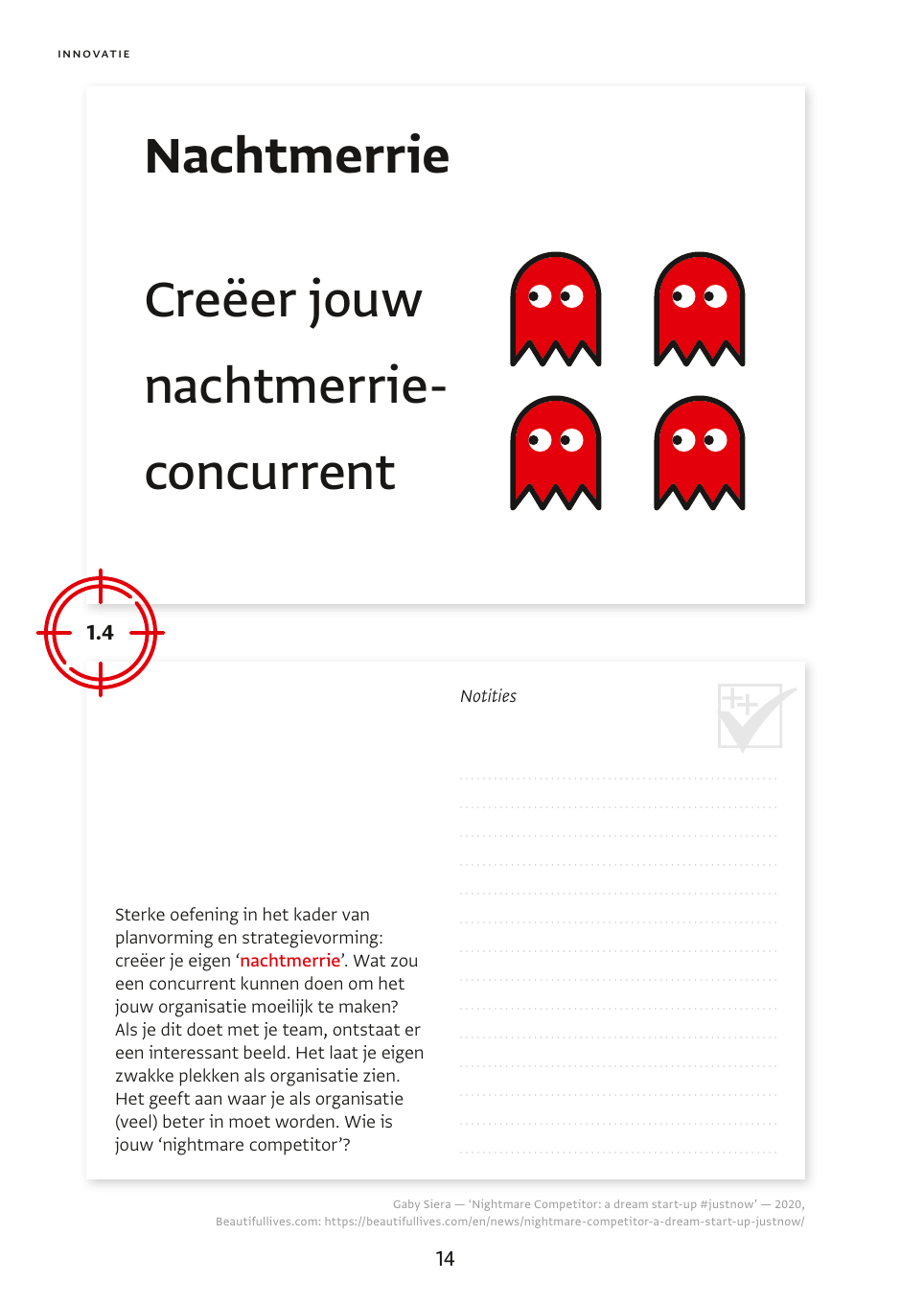 Complete voorbeeldpagina Nachtmerrie uit 180 Business Hacks