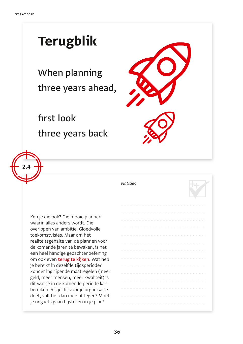 Complete voorbeeldpagina Terugblik uit 180 Business Hacks